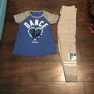 Dance joggers and reversible sequin shirt